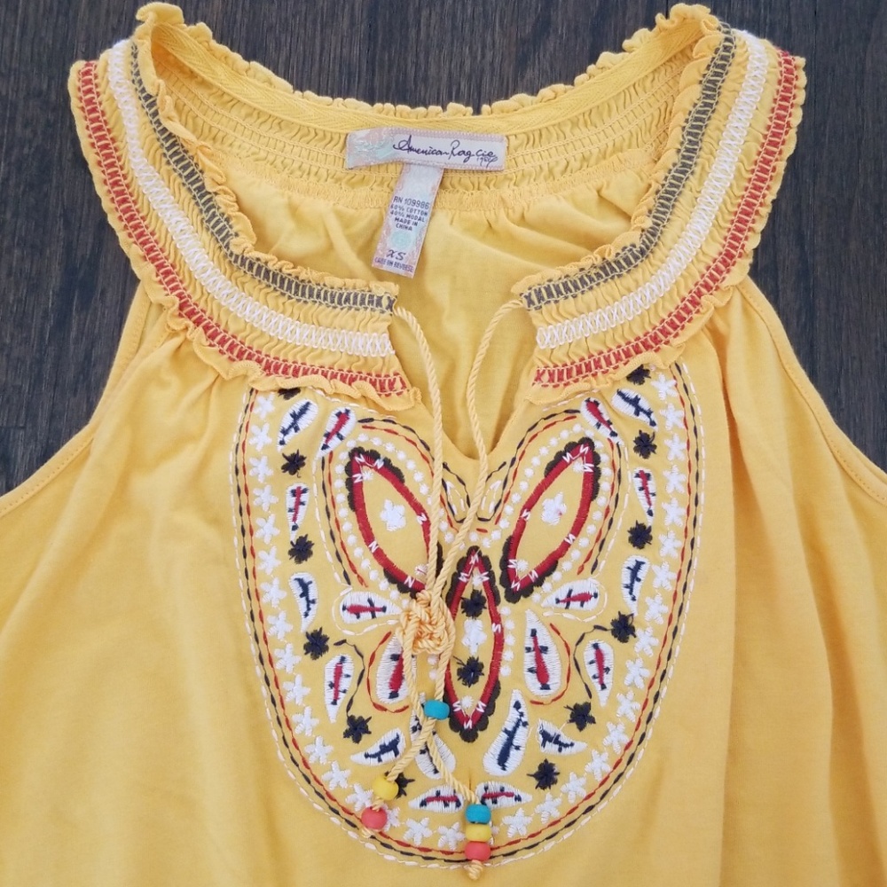 American Rag Embroided  Halter Top - Picture 4 of 6